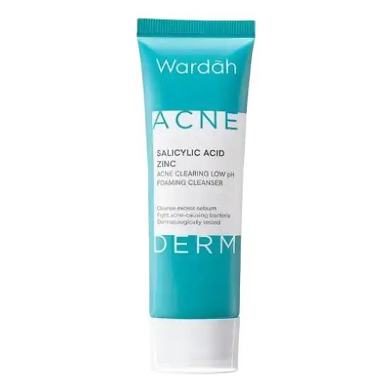 Wardah Acnederm Acne Clearing Low pH Foaming Cleanser