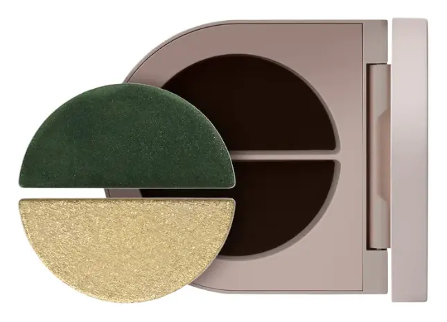 Rose Inc Satin & Shimmer Duet Powder & Cream Eyeshadow Satin Olive/Khaki Shimmer