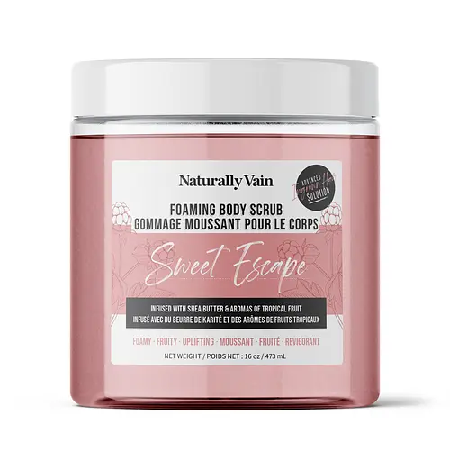 Naturally Vain Sweet Escape Foaming Body Scrub