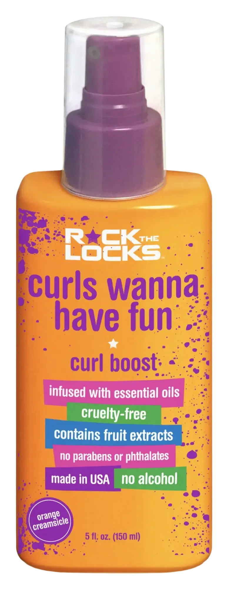 Rock The Locks Curls Wanna Have Fun Curl Boost Orange Creamsicle