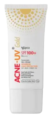 Ipca Acne-UV Gold Sunscreen Gel Cream SPF 100+