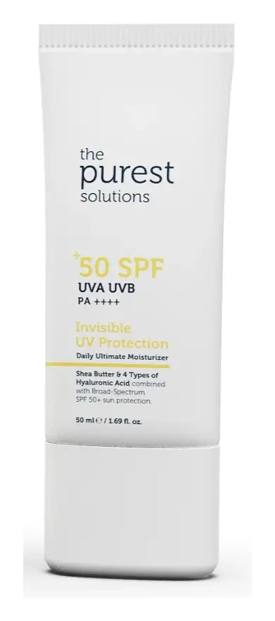 The Purest Solutions Invisible UV Protection - Daily Intensive Moisturizer SPF 50+