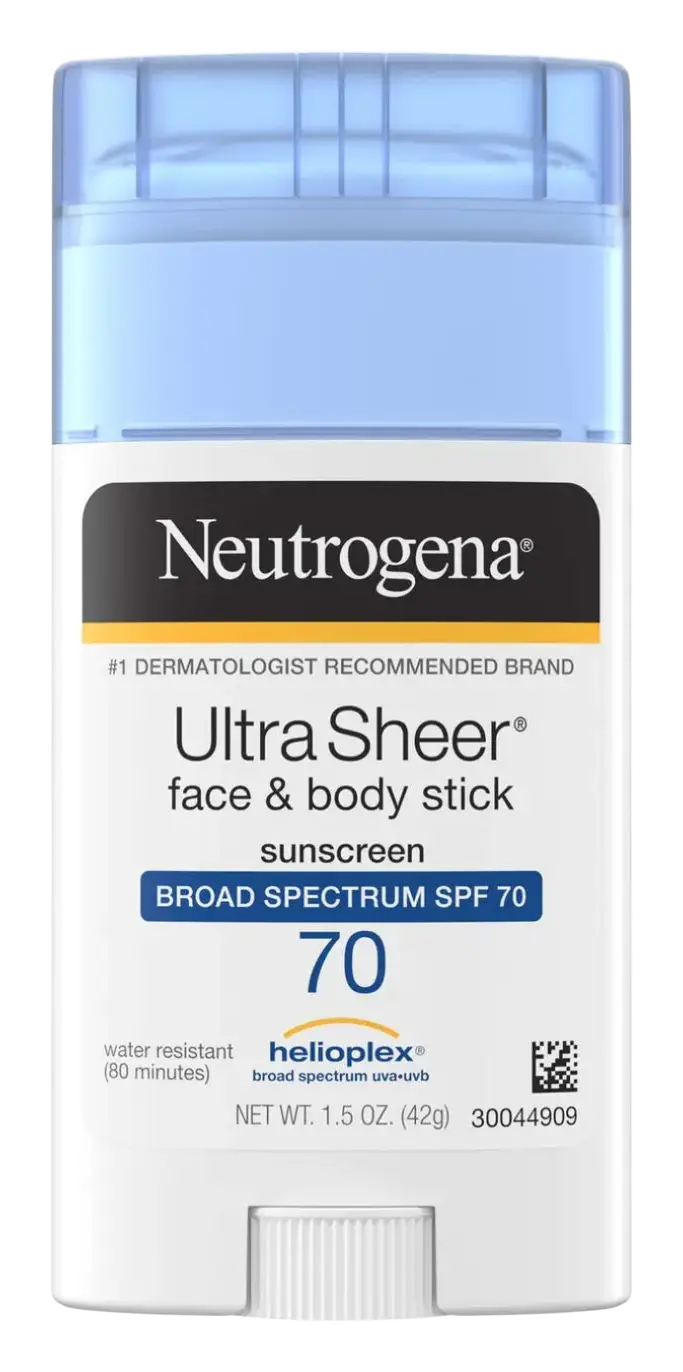 Neutrogena UltraSheer Face & Body Stick Sunscreen SPF 70