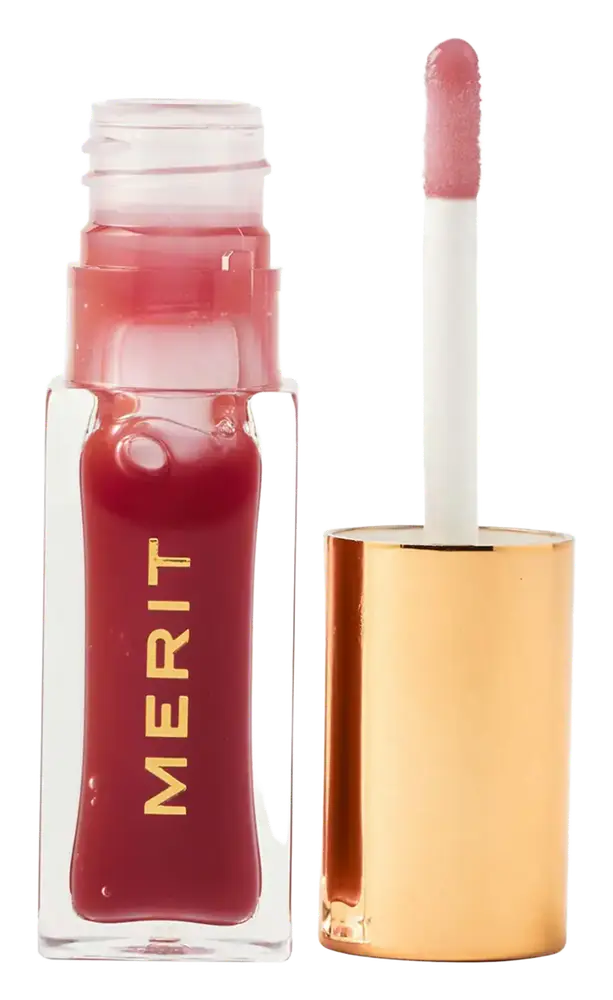 Merit Beauty Shade Slick Gelée Sheer Tinted Lip Oil Mapleton