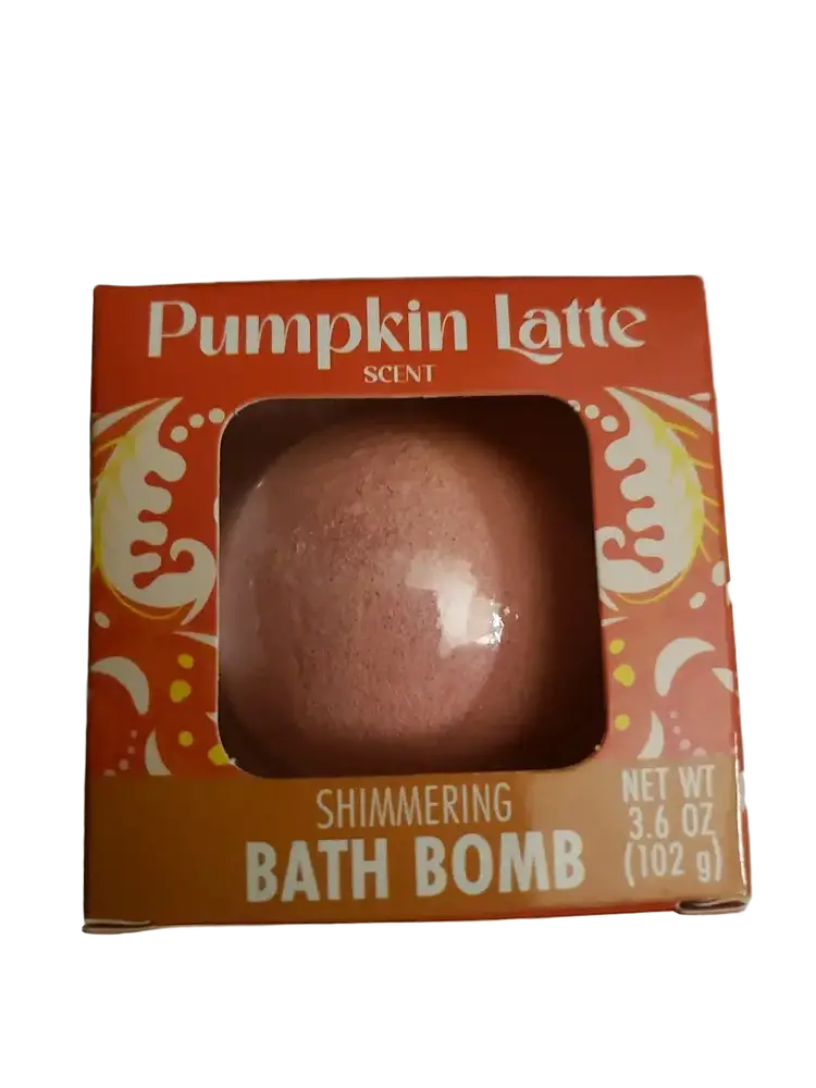Spa Luxury Shimmering Bath Bomb Pumpkin Latte