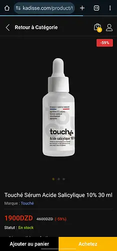 Touch Touché acide salicylique 10%