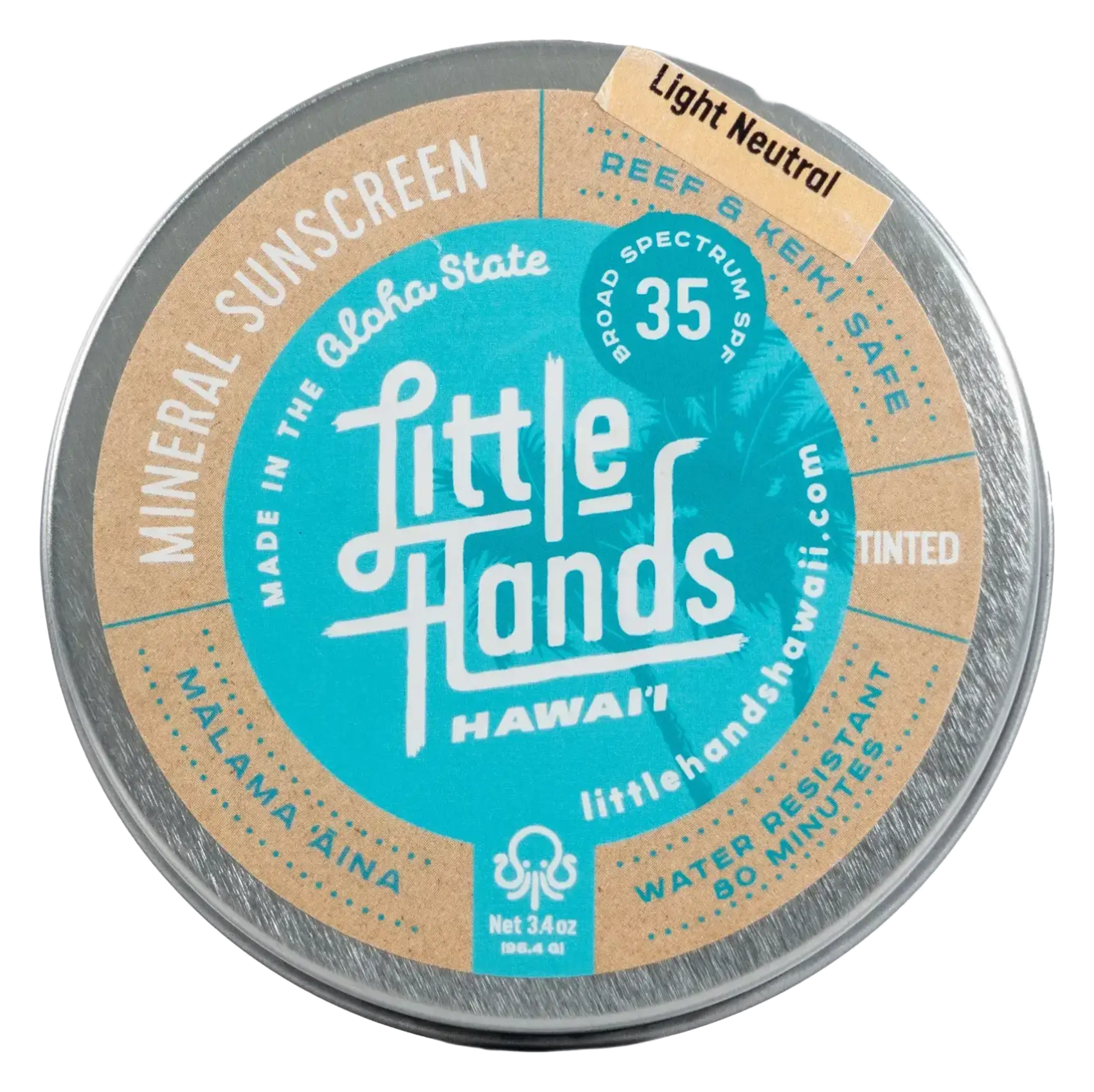 Little Hands Hawaii Body & Face Mineral Sunscreen Light Neutral