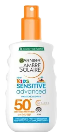 Garnier Ambre Solaire Kids Sensitive Advanced Sun Cream Spray SPF 50+ UK