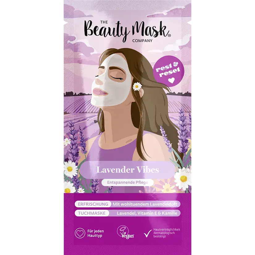 The Beauty Mask Company Tuchmaske Lavender Vibes