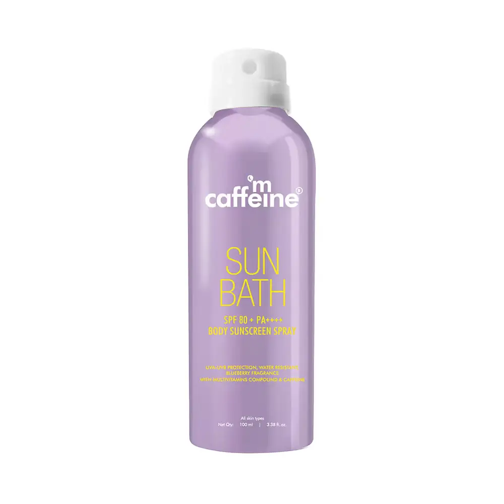 mCaffeine Sun Bath SPF 80+ PA++++ Body Suncreen Spray