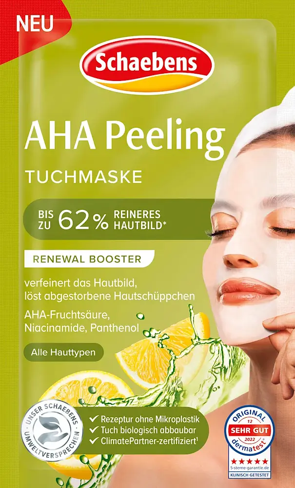 Schaebens AHA Peeling Tuchmaske