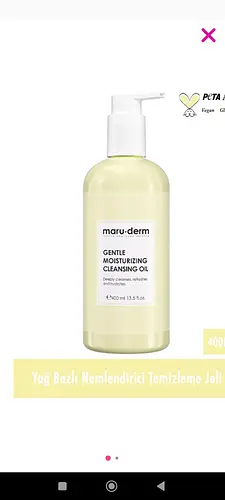 maru.derm gentle moisturizing cleansing oil