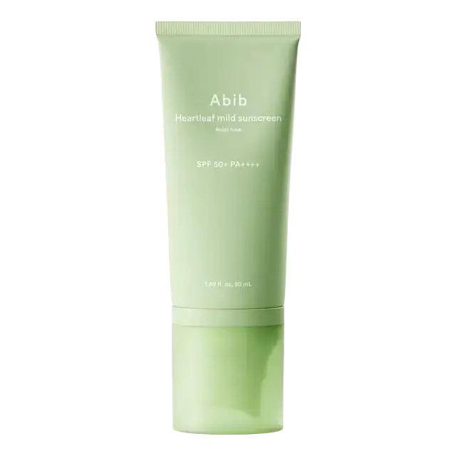 Abib Heartleaf Mild Sunscreen Relief Tube SPF 50+