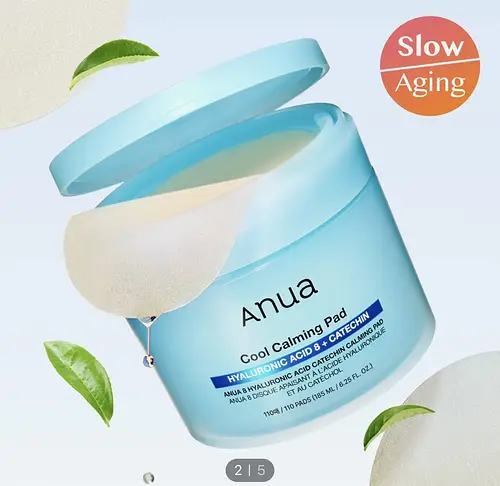 Anua 8 Hyaluronic Acid Catechin Calming Pad