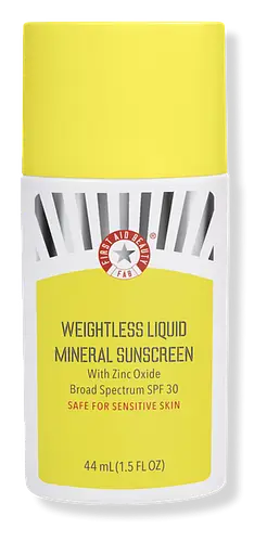 First Aid Beauty Weightless Liquid Mineral Sunscreen With Zinc Oxide SPF 30