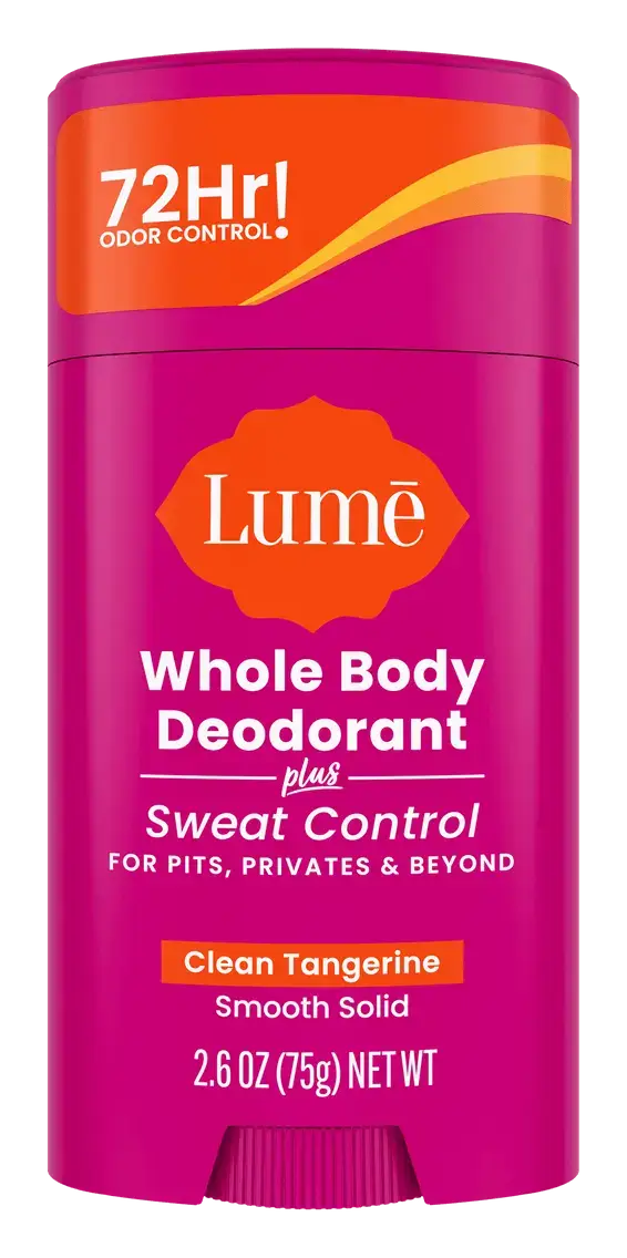 Lume Solid Stick Deodorant + Sweat Control Clean Tangerine