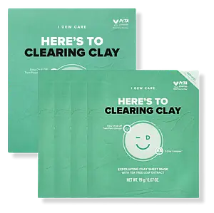 I Dew Care Here's To Clearing Clay Exfoliating Sheet Mask