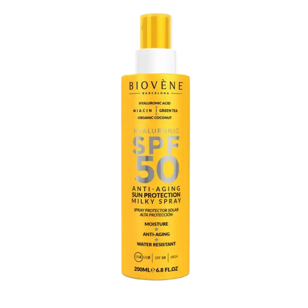 Biovène Barcelona Hyaluronic SPF 50 Anti-Aging Sun Protection Milky Spray
