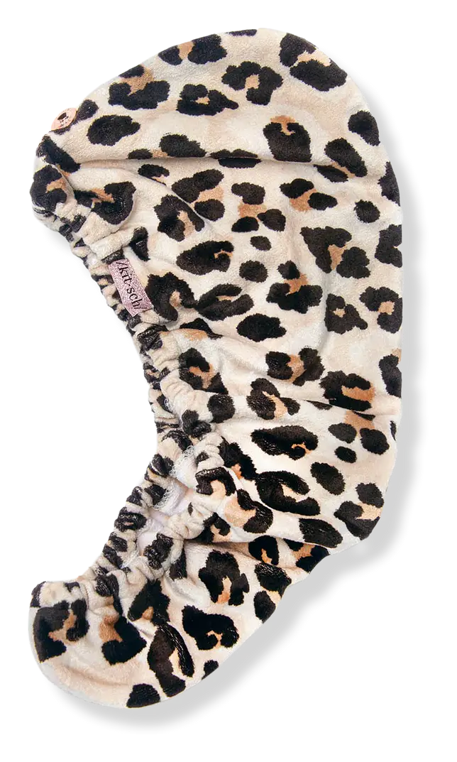Kitsch Quick Drying Microfiber Hair Towel Leopard