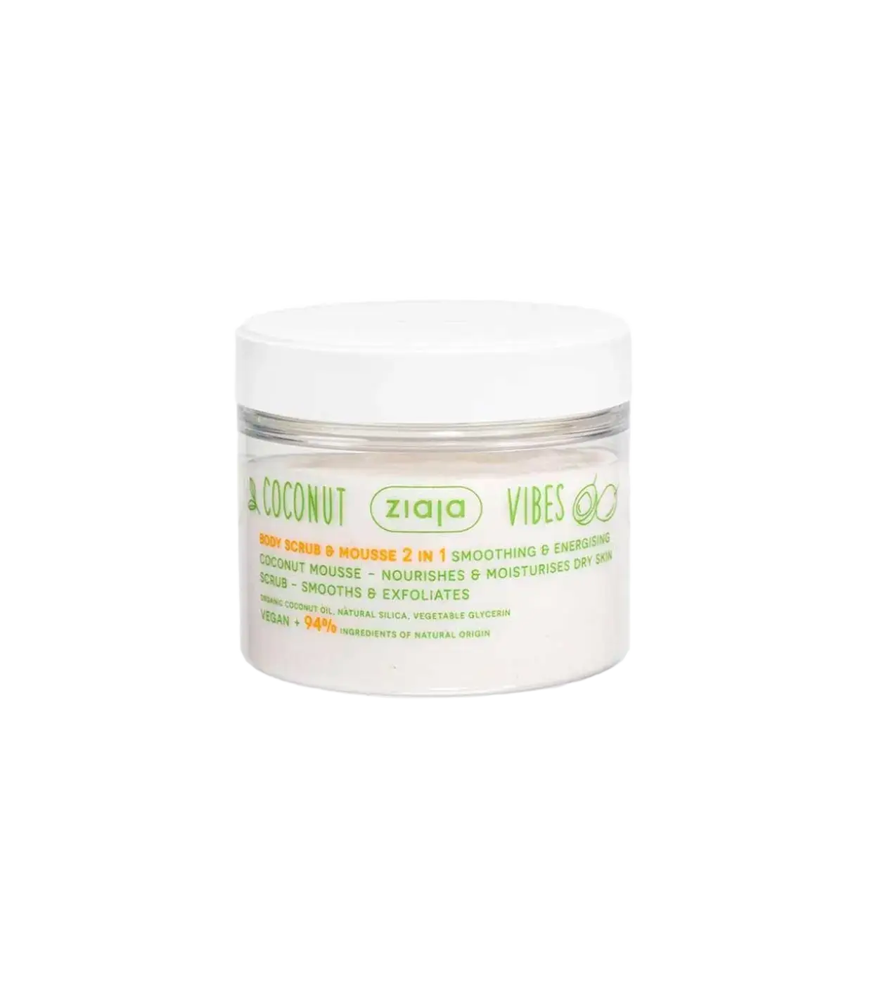 Ziaja Body Scrub & Mousse 2 In 1 Coconut & Orange Vibes