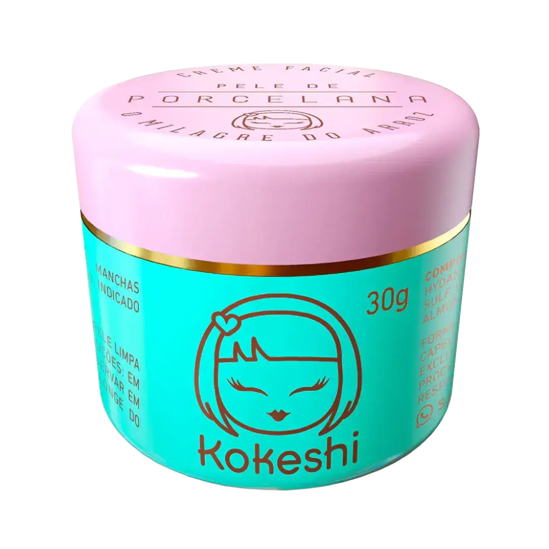 Kokeshi Hidratante Facial Pele De Porcelana