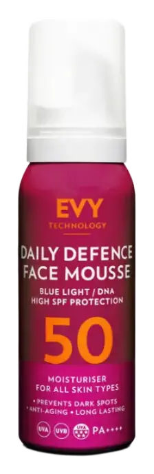 Evy Technology Daily Defence Skin Cancer Awareness Face Mousse SPF50 PA++++