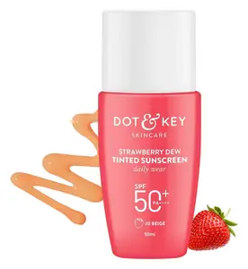 Dot & Key Skincare Strawberry Dew Tinted Sunscreen Daily Wear SPF 50+ PA++++ 05 Beige