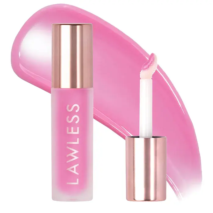 Lawless Forget The Filler Lip Plumping Line Smoothing Gloss Strawberry Popsicle