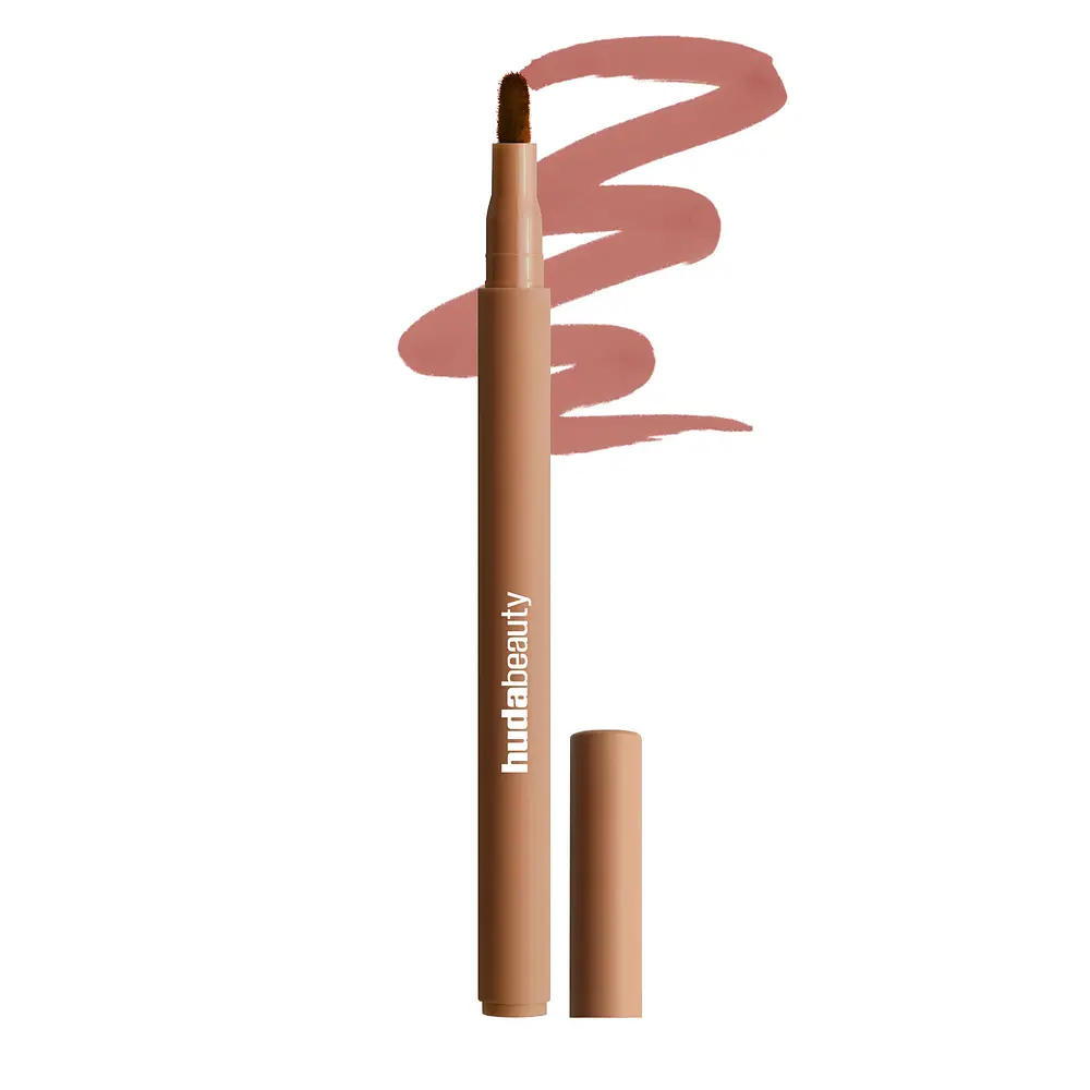 Huda Beauty Lip Contour Lip Stain For 12-Hour Wear Soft Nude