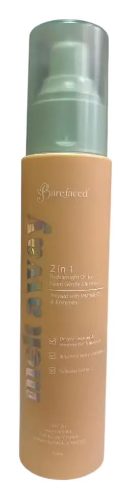 Barefaced Ph Melt Away 2 in 1 Hydrabright Oil To Foam Gentle Cleanser