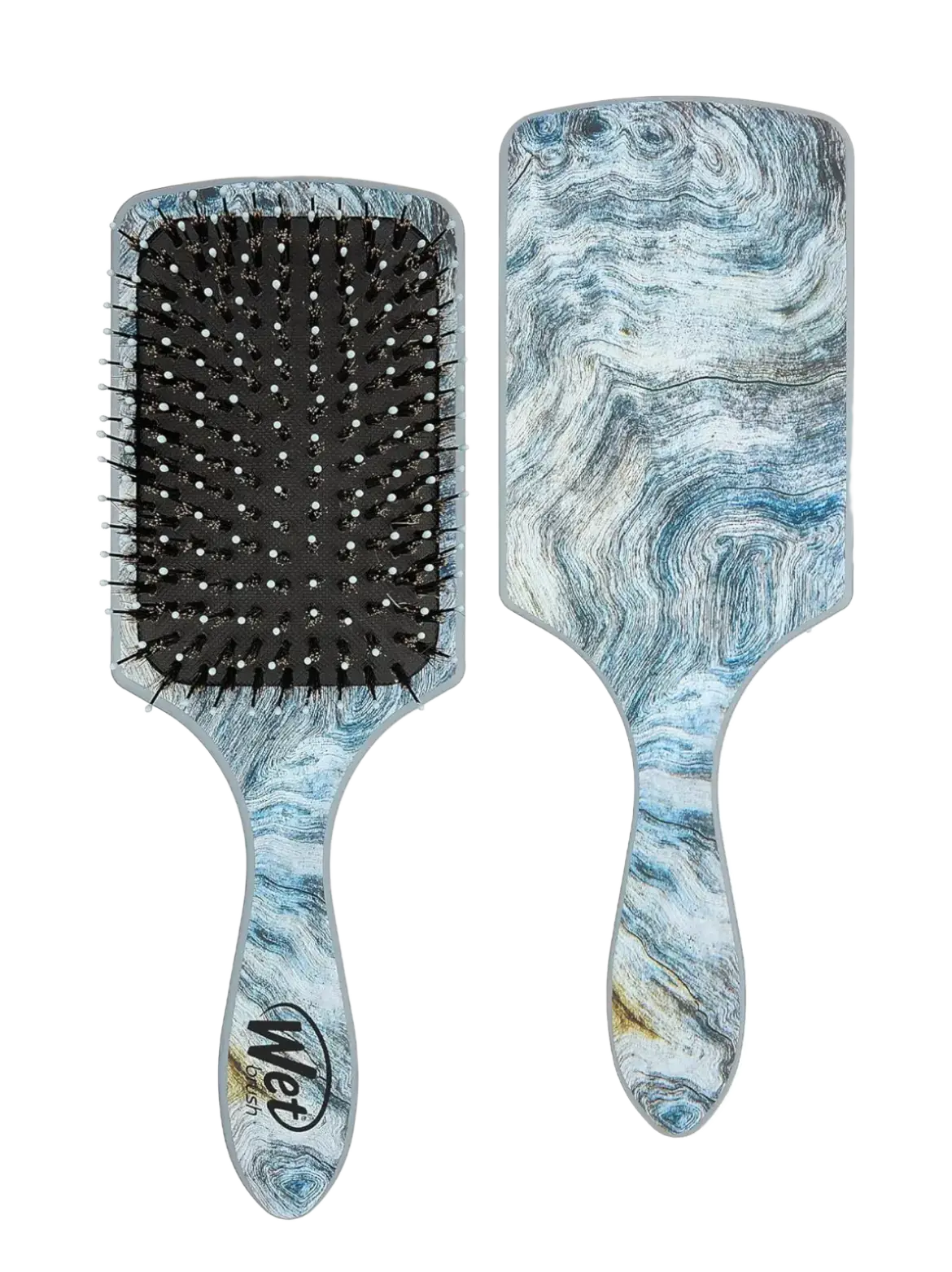 Wet Brush Paddle Shine Enhancer With Argan Oil Distressed Wood