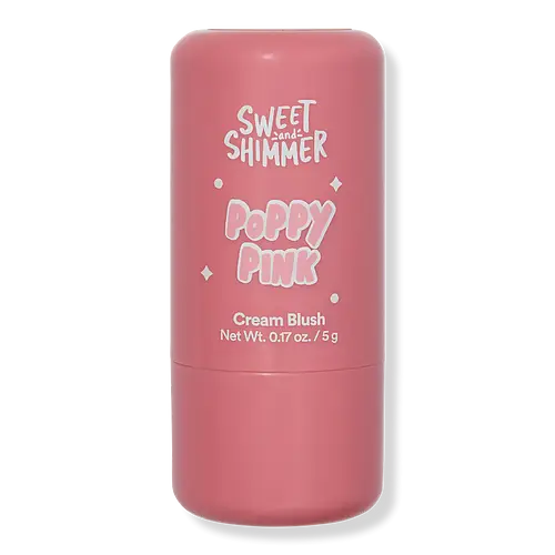 Sweet & Shimmer Cream Blush Stick Poppy Pink