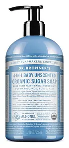 Dr. Bronner's Organic Baby Sugar Soap Unscented