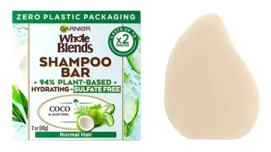 Garnier Whole Blends Coco & Aloe Vera Hydrating Sulfate Free Shampoo Bar