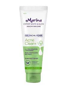 Marina Expert White & Glow Gel Facial Foam - Acne Clear+