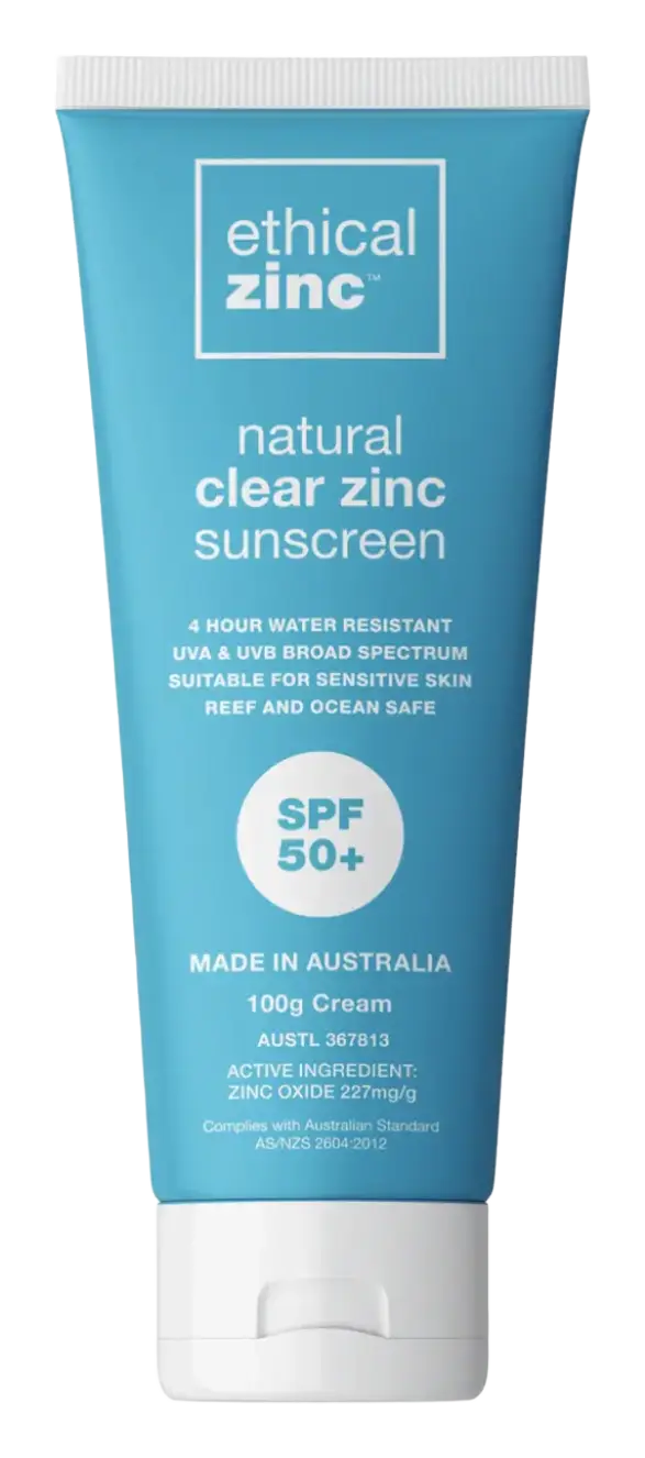 Ethical Zinc SPF 50+ Natural Clear Zinc Sunscreen