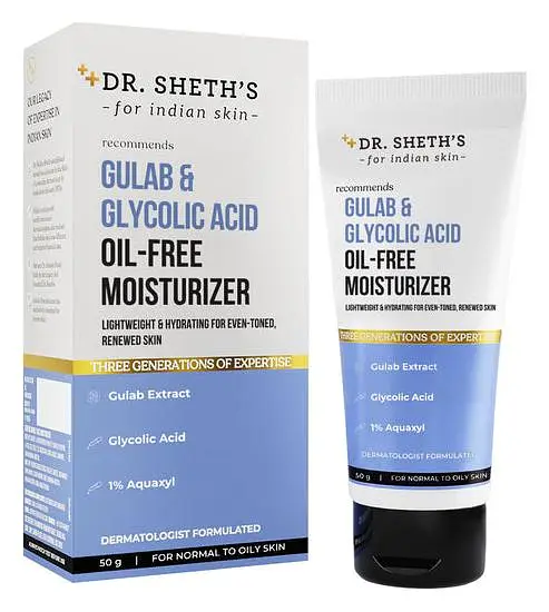 Dr. Sheth's Oil-Free Moisturizer Gulab & Glycolic Acid