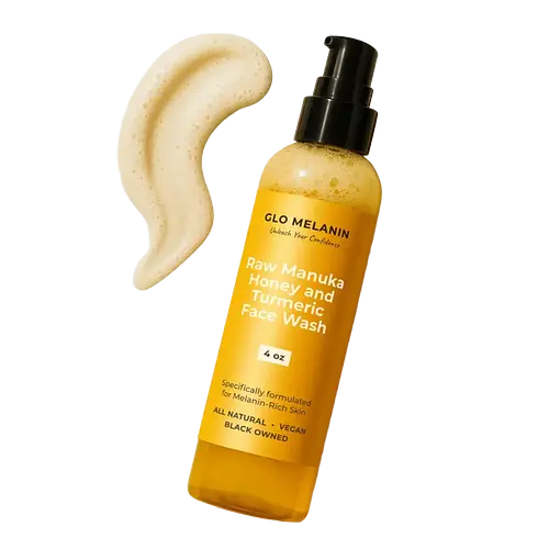 Glo Melanin Raw Manuka Honey And Turmeric Face Wash