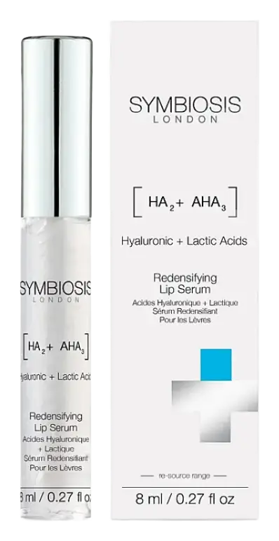 Symbiosis London Hyaluronic + Lactic Acids Redensifying Lip Serum