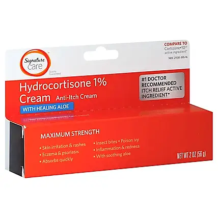 Signature Select Anti Itch Hydrocortisone 1% With Healing Aloe Maximum Strength