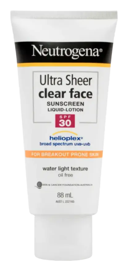 Neutrogena Ultra Sheer Clear Face Lotion SPF 30 Australasia