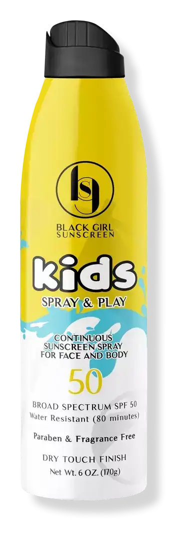 Black Girl Sunscreen Kids Spray & Play SPF 50 Sunscreen