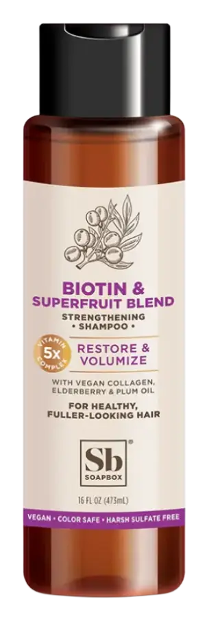 Soapbox Biotin And Superfruit Restore & Volumize Shampoo