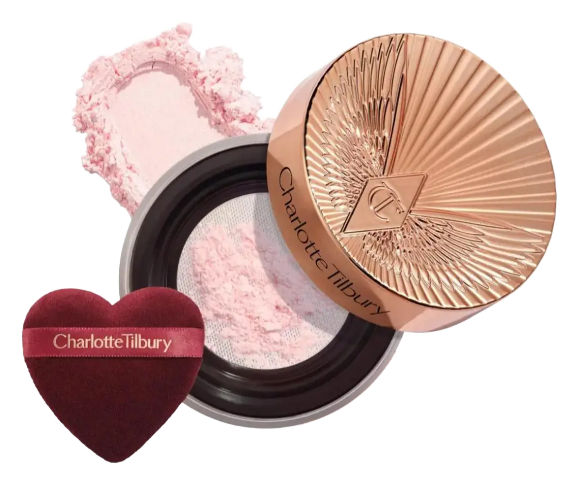 Charlotte Tilbury Airbrush Flawless Blur Loose Setting Powder Brightening Pink