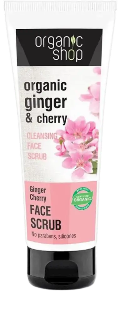 Organic Shop Cleansing Face Scrub Ginger & Cherry