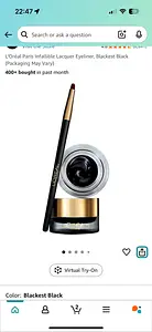 L'Oreal Infallible Lacquer liner Blackest black
