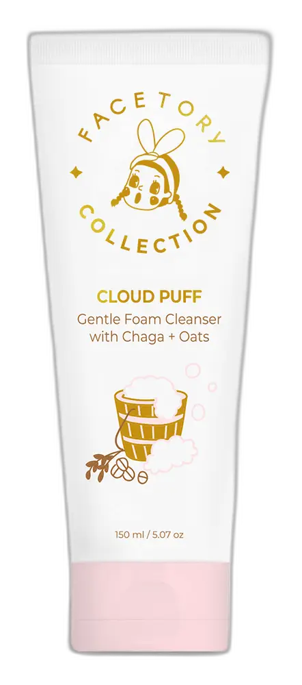 Facetory Cloud Puff Gentle Foam Cleanser with Chaga and Oats