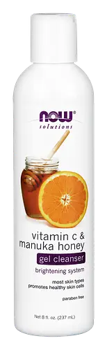 NOW Beauty Products Vitamin C & Manuka Honey Gel Cleanser