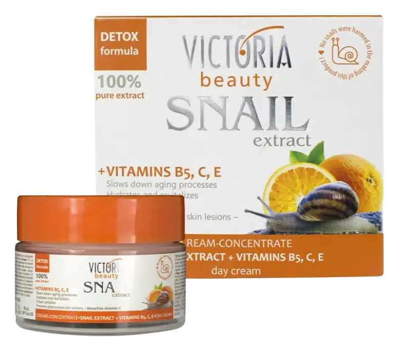 Victoria Beauty Snail Extract + Vitamins B5, C, E Face Cream