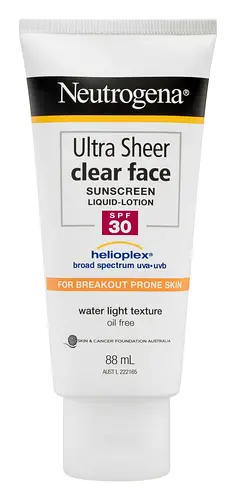Neutrogena Ultra Sheer Clear Face Lotion SPF 30